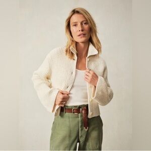 Buck Mason Soft Spun Cotton Collared Cardigan